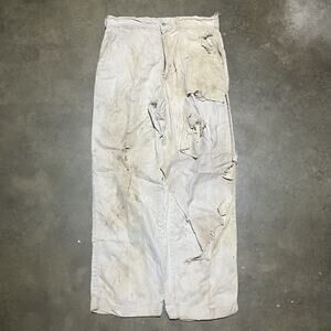 Vintage 60s Lee Grey Sanforized Sail Cloth Chinos 31x29